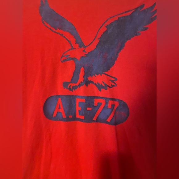 American eagle outfitters 🦅 Size Large Red and blue AE-77 - Picture 2 of 5